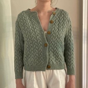 Aran cardigan -size xs